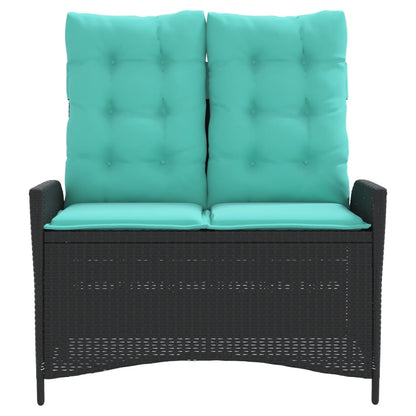 Sillón Reclinable De Jardín Con Cojines Ratán Sintético