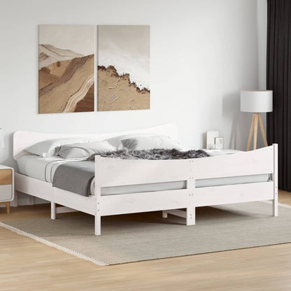Estructura De Cama Sin Colchón Madera Maciza De Pino