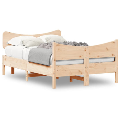 Estructura De Cama Sin Colchón Madera Maciza De Pino