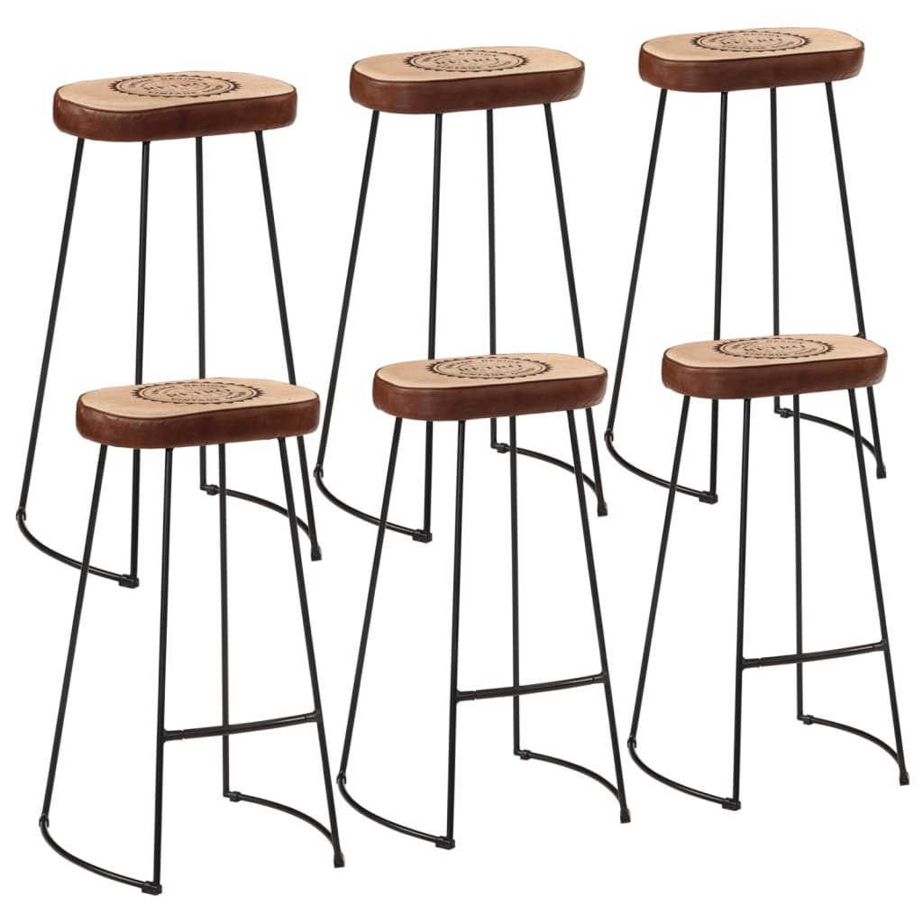 Set Mesa Alta Y Taburetes 7 Pzas Madera Maciza Mango Y Metal