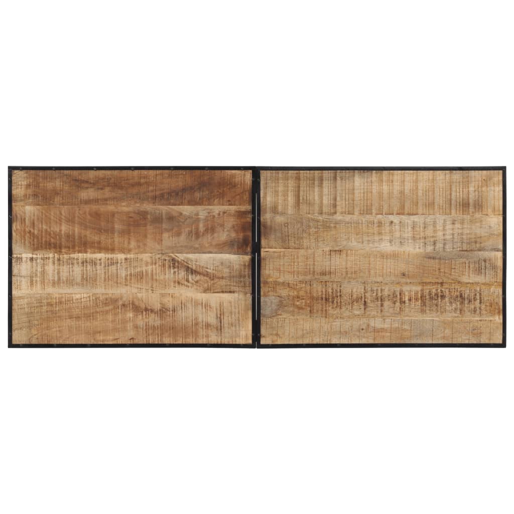 Set Mesa Alta Y Taburetes 7 Pzas Madera Maciza Mango Y Metal