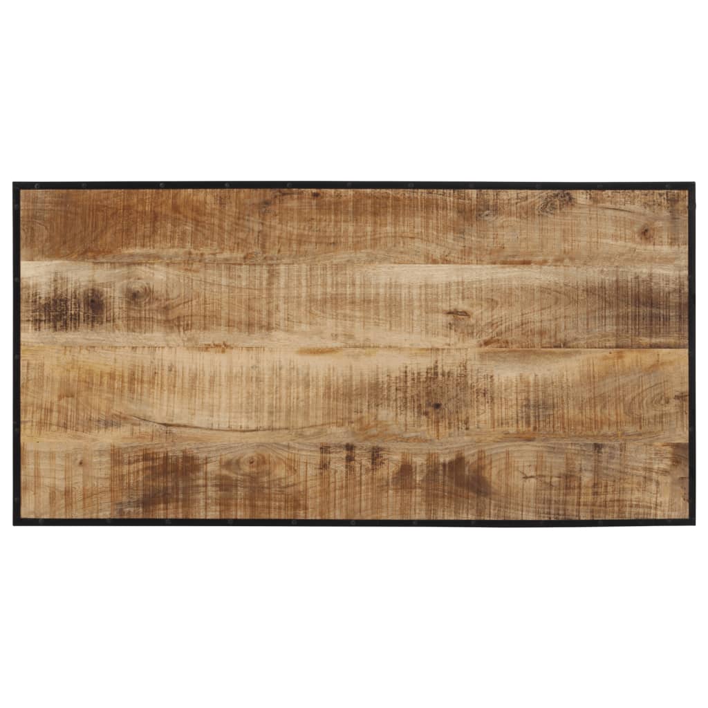Set De Mesa Alta Y Taburetes 5 Pzas Madera Maciza Mango Y Metal