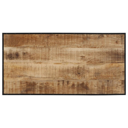 Set De Mesa Alta Y Taburetes 5 Pzas Madera Maciza Mango Y Metal