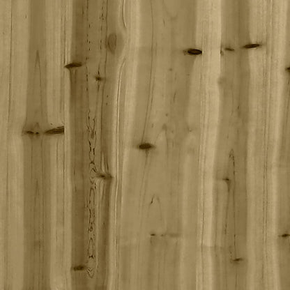 Tumbona De Madera De Pino Impregnada 199,5X62X55 Cm