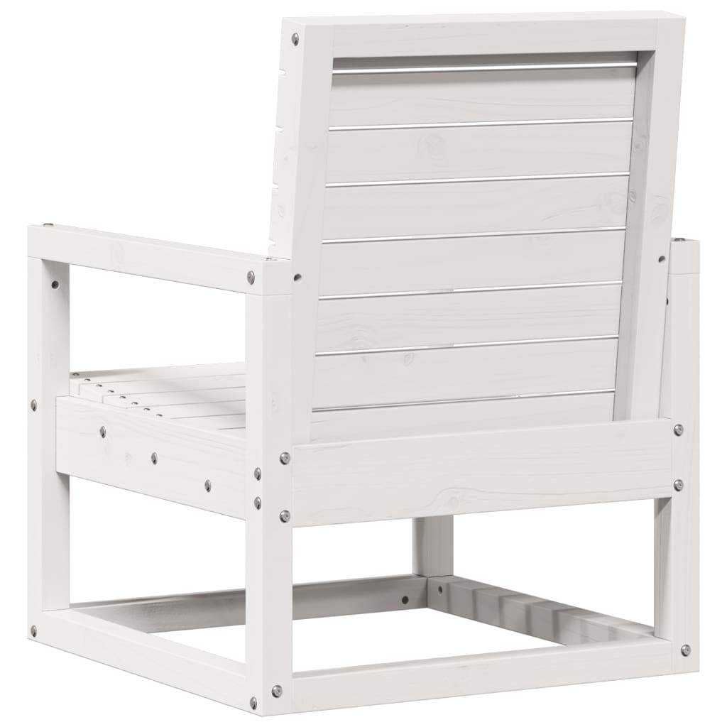 Silla De Jardín Madera Maciza De Pino 57,5X63X76 Cm