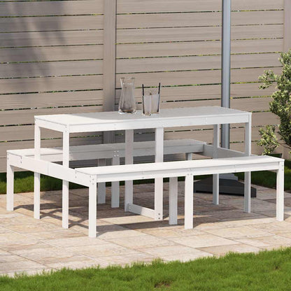 Mesa De Pícnic Madera Pino Impregnada 110X134X75 Cm