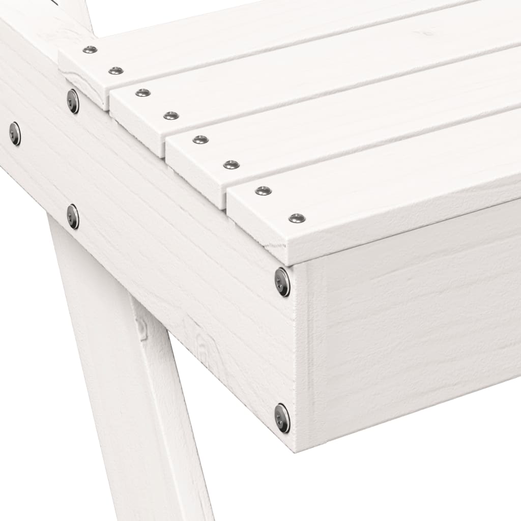 Mesa De Pícnic Madera Maciza De Pino 105X134X75 Cm