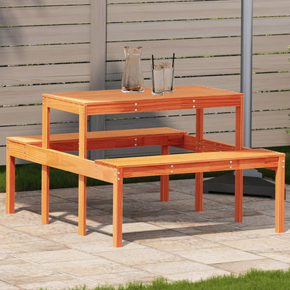 Mesa De Pícnic Madera Pino Impregnada 110X134X75 Cm