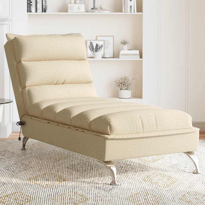 Sofá Diván Con Cojines Tela Gris Taupe