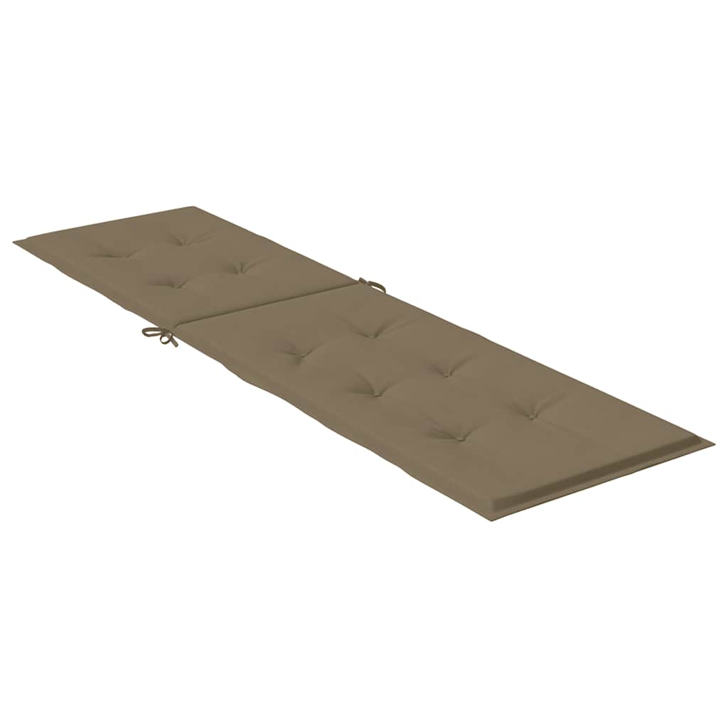 Cojín Para Tumbona Tela Gris Taupe Melange (75+105) X 50 X 4 Cm