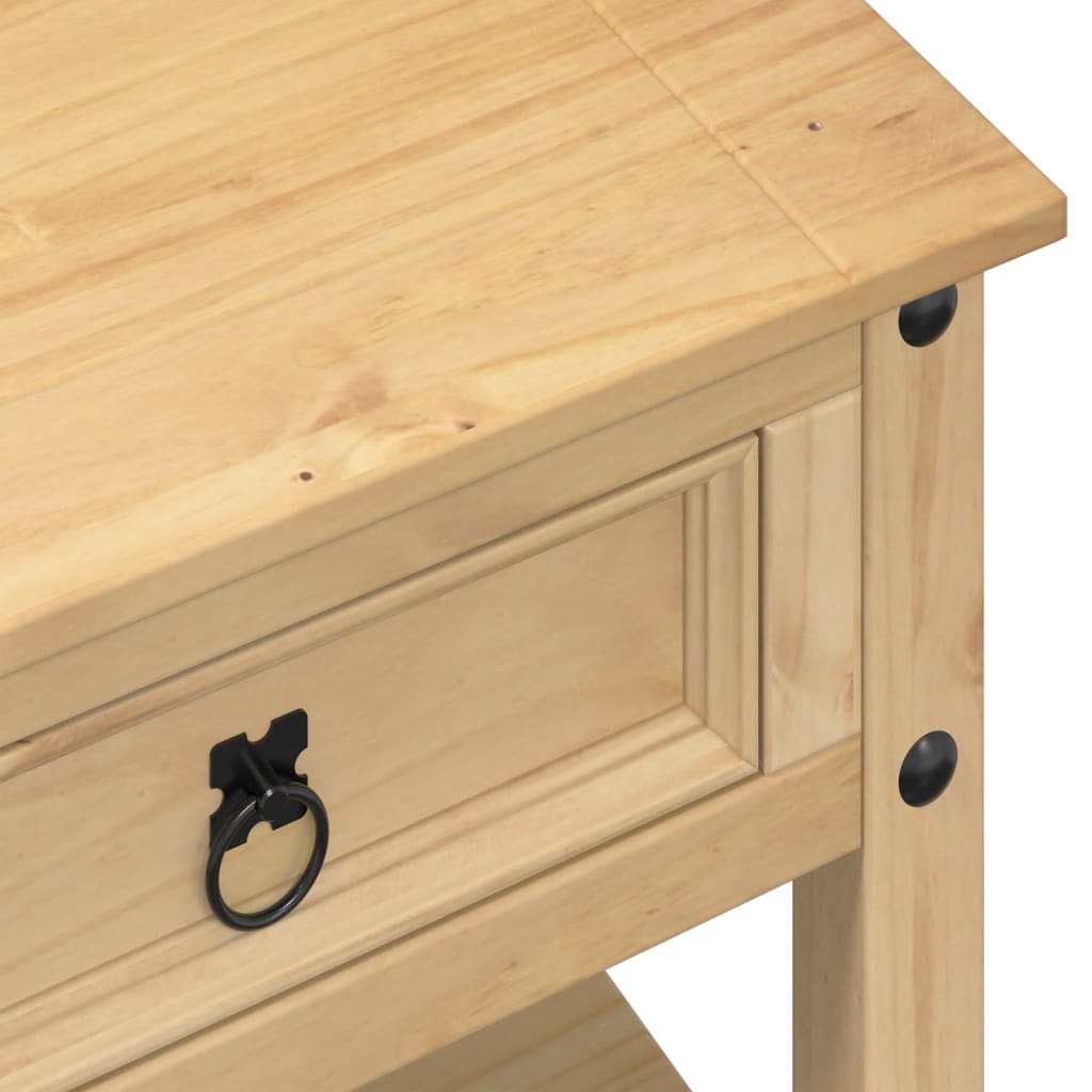 Mesa De Centro Cajones Corona Madera Maciza Pino 100X48X45 Cm