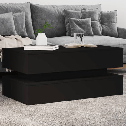 Mesa De Centro Con Luces Led 50X50X40 Cm