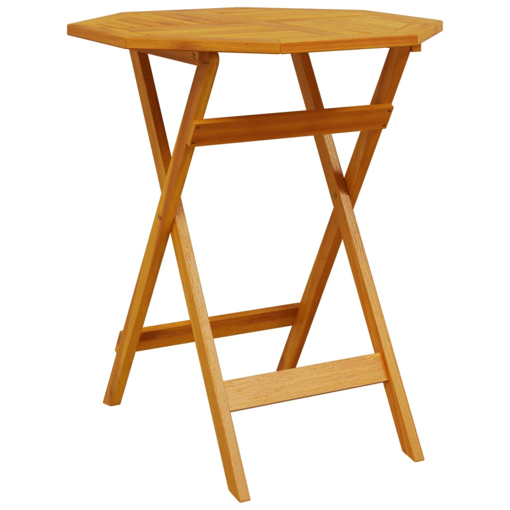 Mesa De Jardín Plegable Madera Maciza De Acacia Ø