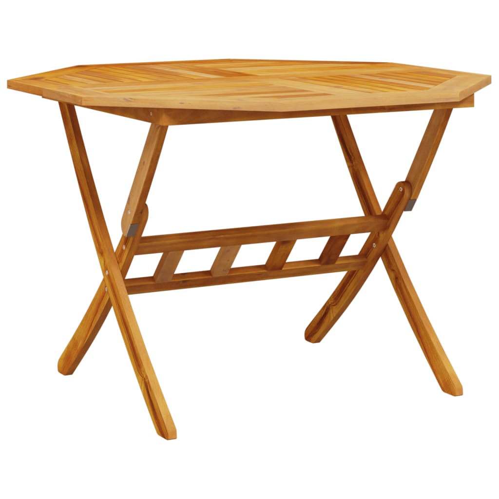 Mesa De Jardín Plegable Madera Maciza De Acacia Ø