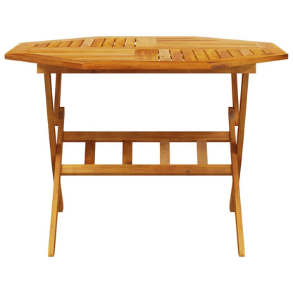Mesa De Jardín Plegable Madera Maciza De Acacia Ø