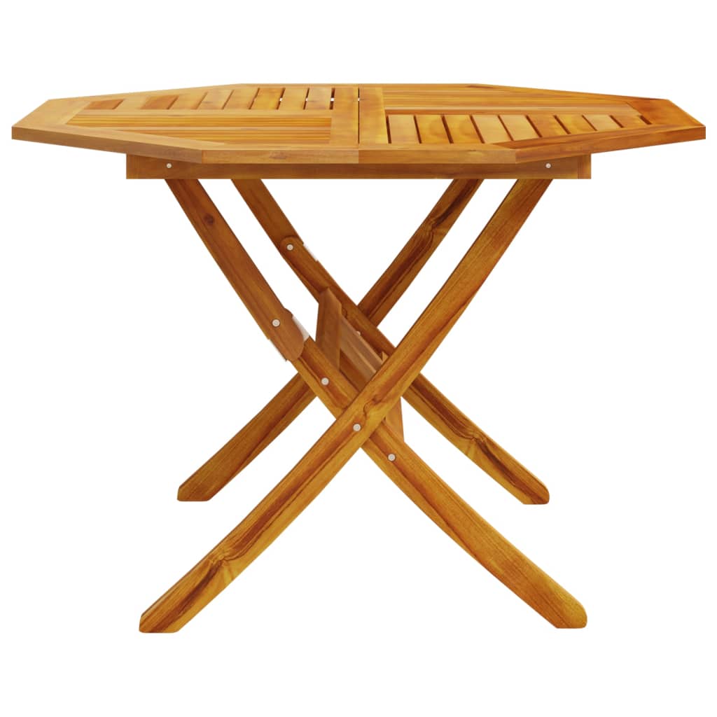 Mesa De Jardín Plegable Madera Maciza De Acacia Ø