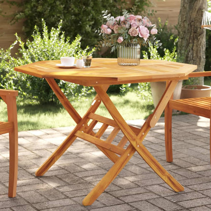Mesa De Jardín Plegable Madera Maciza De Acacia Ø