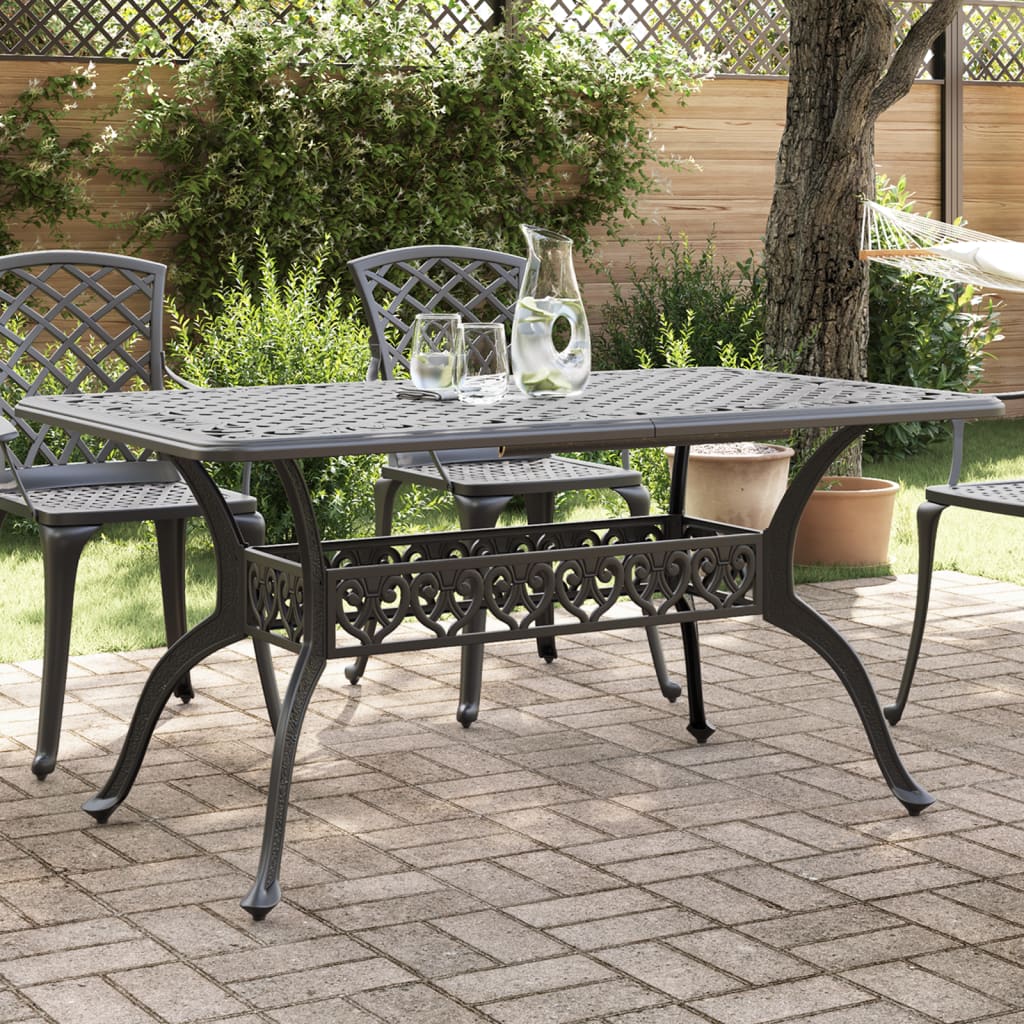 Mesa De Jardín Aluminio Fundido 150X90X72 Cm