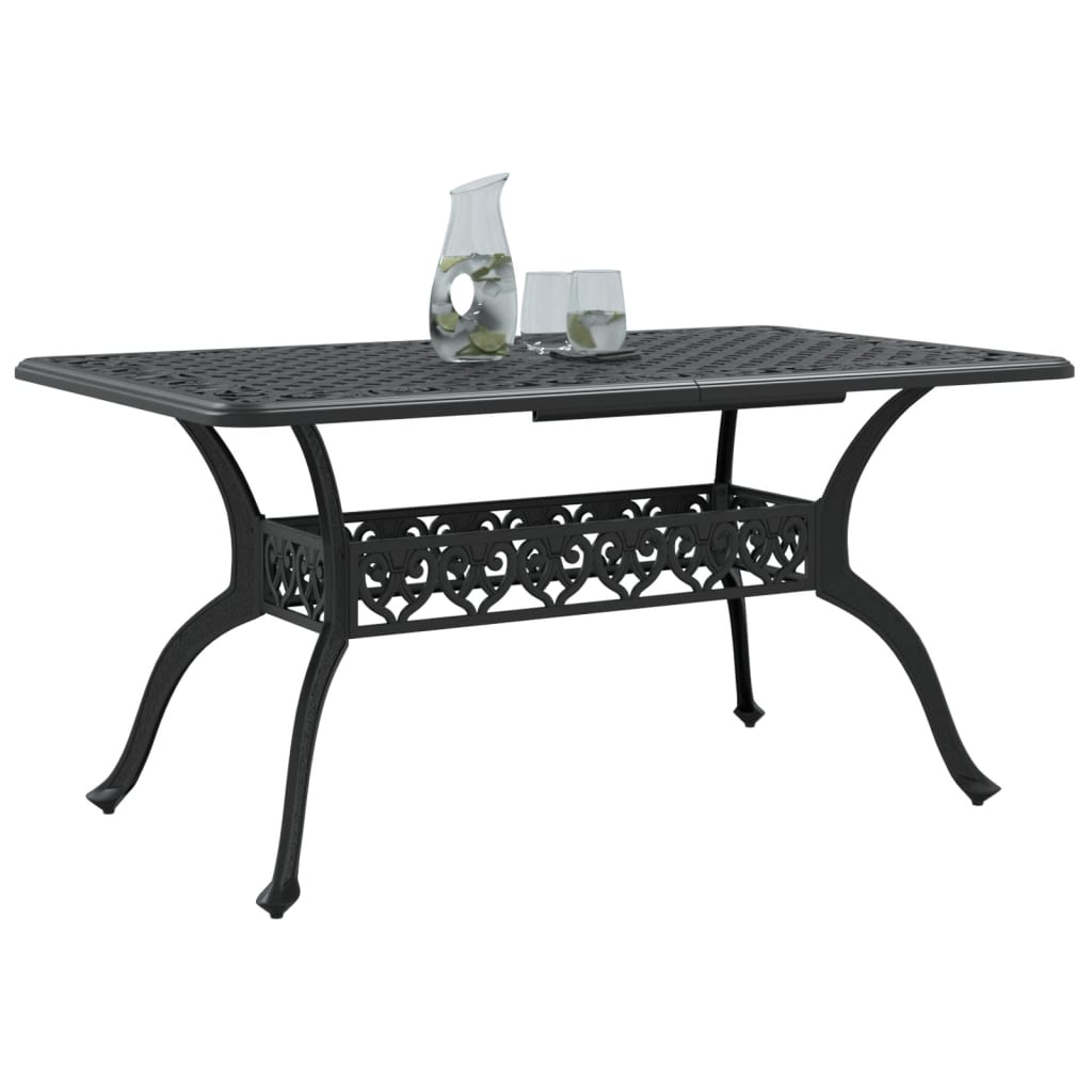 Mesa De Jardín Aluminio Fundido 150X90X72 Cm