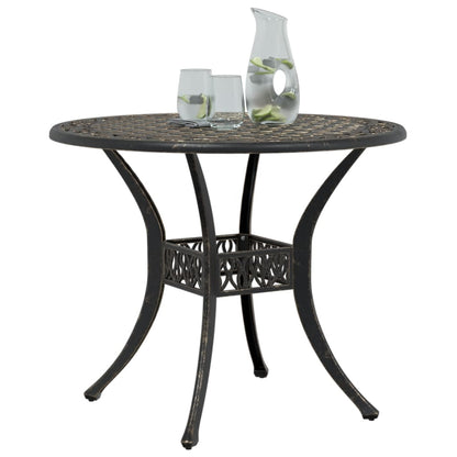 Mesa De Jardín Aluminio Fundido Ø90X75 Cm