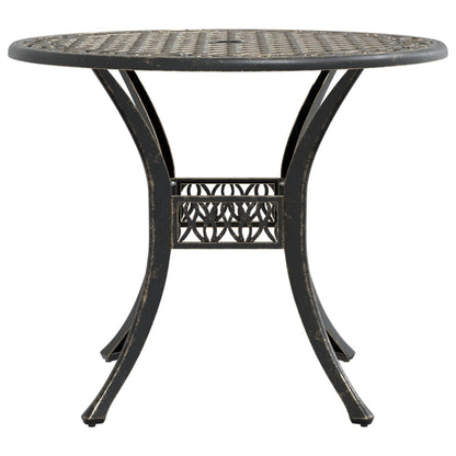 Mesa De Jardín Aluminio Fundido Ø90X75 Cm