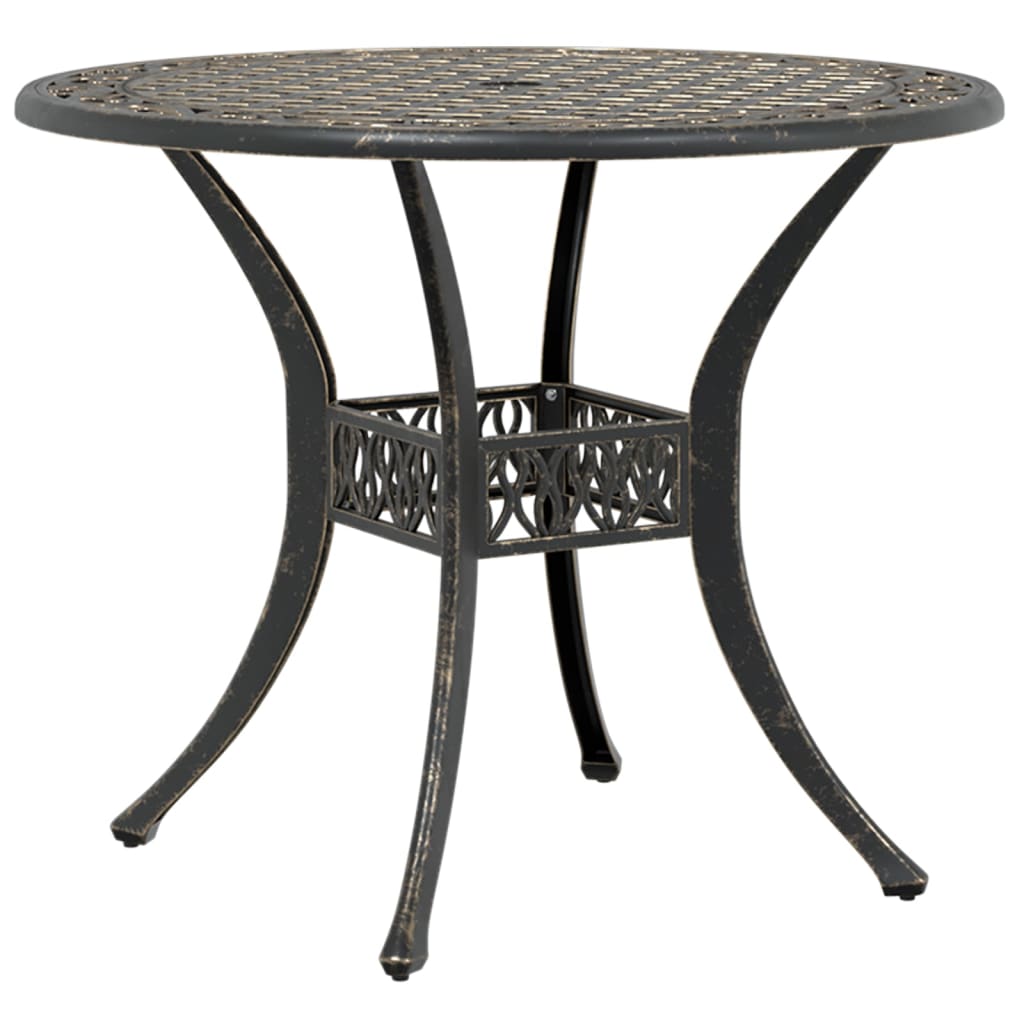 Mesa De Jardín Aluminio Fundido Ø90X75 Cm
