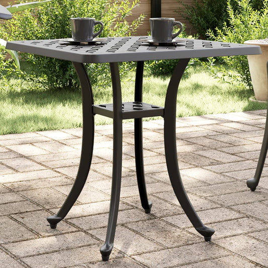 Mesa De Jardín Aluminio Fundido 80X80X75 Cm