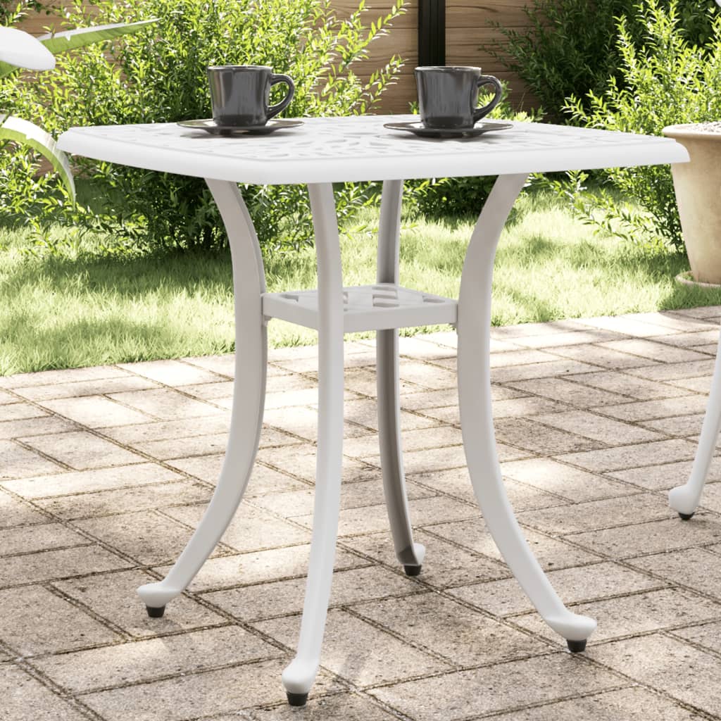 Mesa De Jardín Aluminio Fundido 80X80X75 Cm