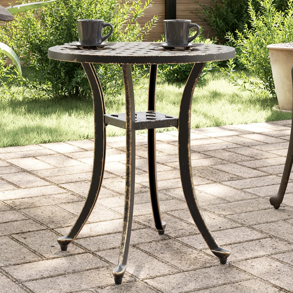 Mesa De Jardín Aluminio Fundido Ø48X53 Cm
