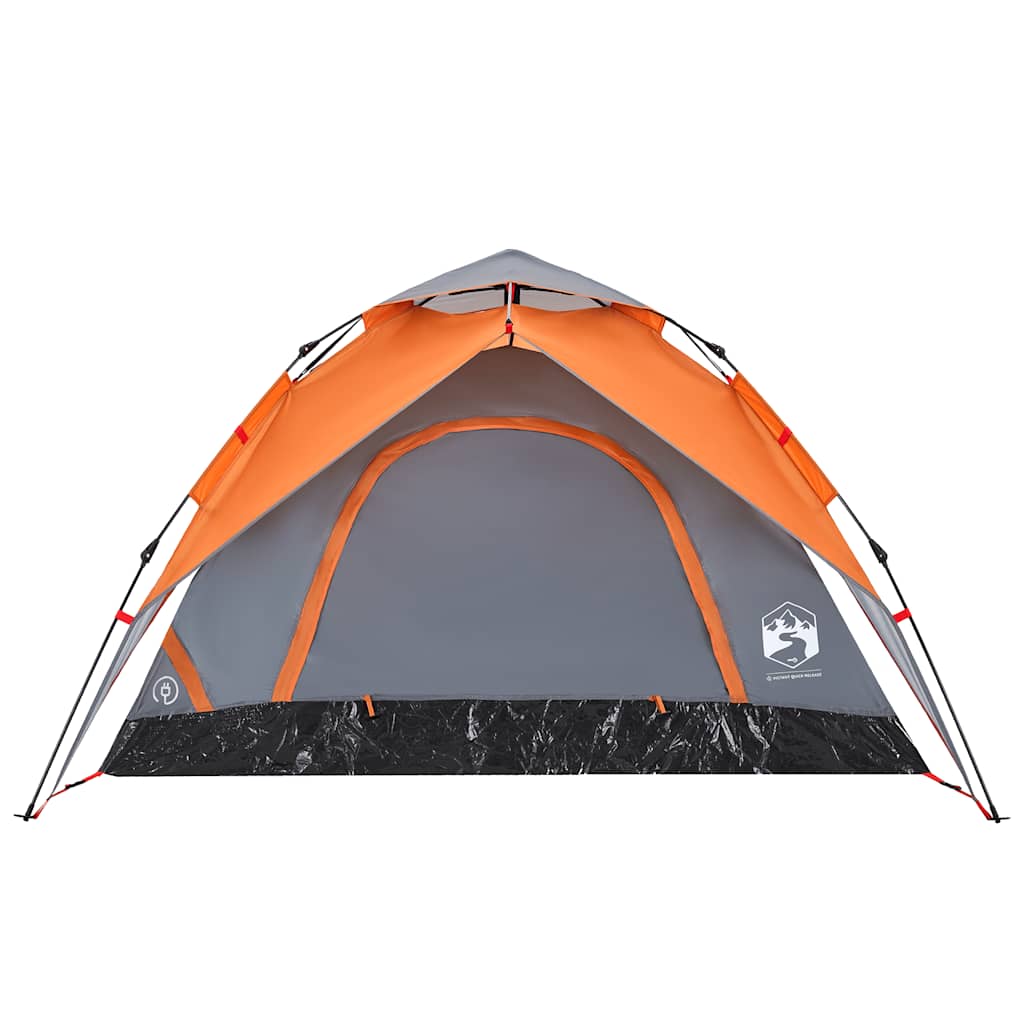Tienda De Campaña Iglú Apertura Rápida Gris/Naranja