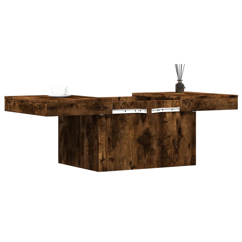 Mesa De Centro Madera De Ingeniería 80X55X40 Cm
