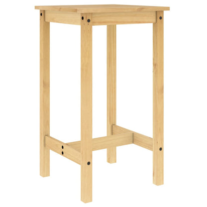 Set De Mesa Alta Y Taburetes De Bar 3 Pzas Madera Maciza Pino