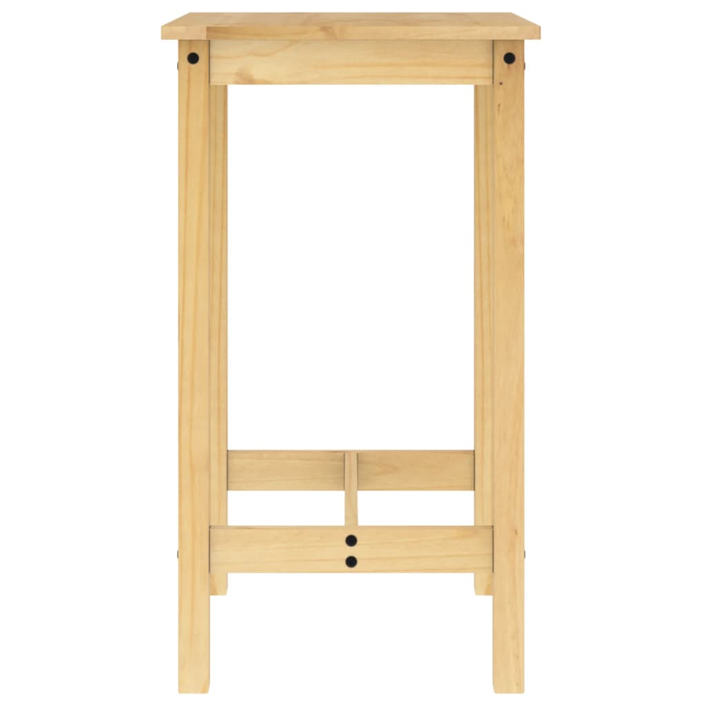 Set De Mesa Alta Y Taburetes De Bar 3 Pzas Madera Maciza Pino
