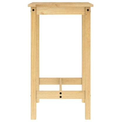 Set De Mesa Alta Y Taburetes De Bar 3 Pzas Madera Maciza Pino