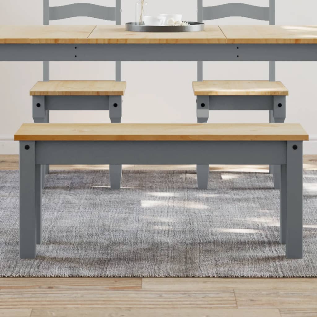 Banco De Comedor Panama Madera Maciza Pino 105X30X45 Cm