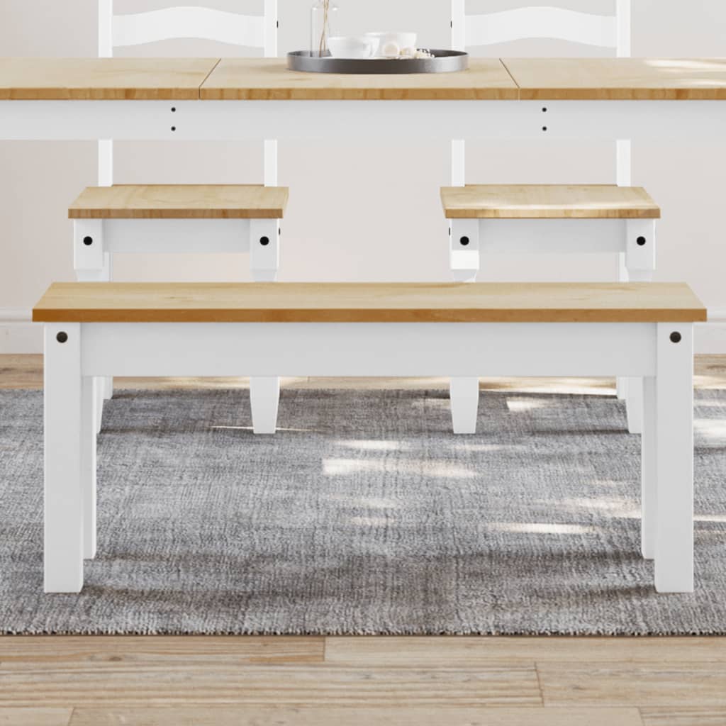 Banco De Comedor Panama Madera Maciza Pino 105X30X45 Cm