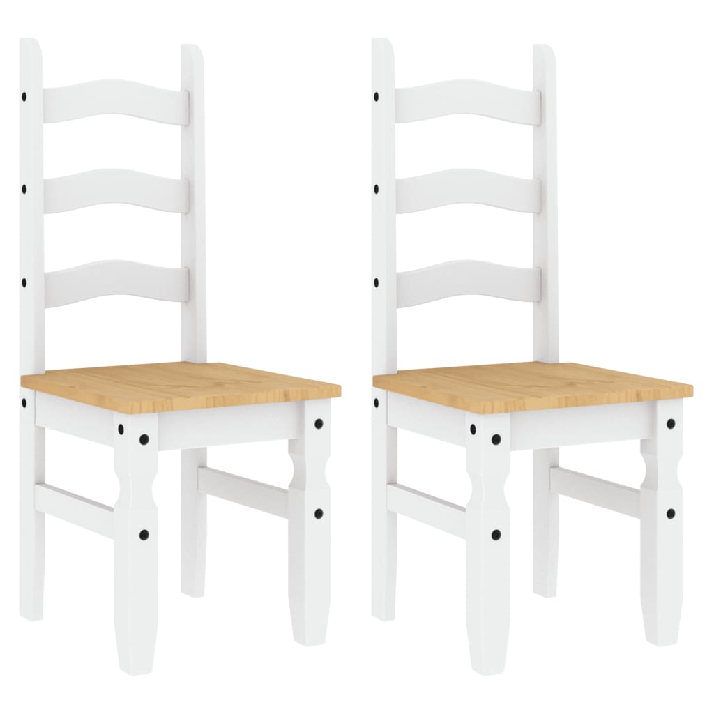 Sillas De Comedor Corona 2 Uds Madera Pino 42X47X107 Cm