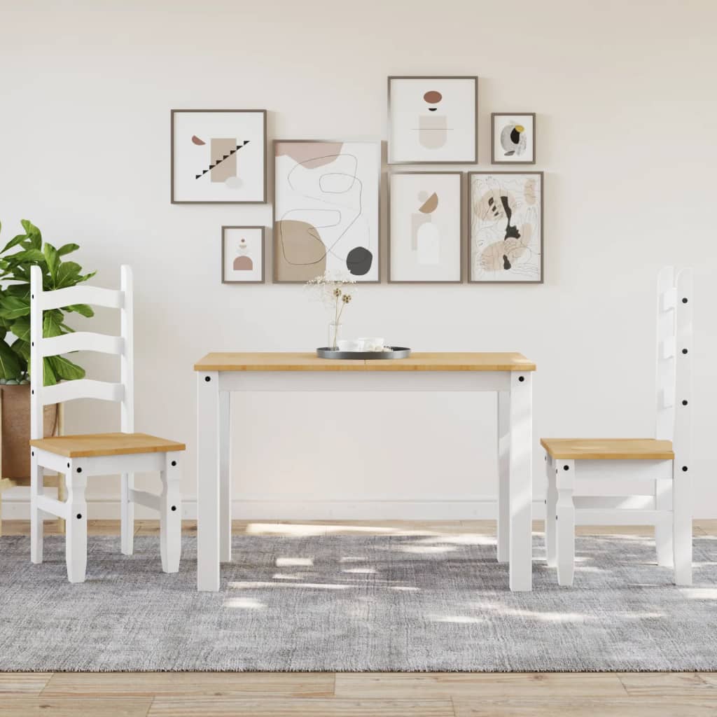 Sillas De Comedor Corona 2 Uds Madera Pino 42X47X107 Cm