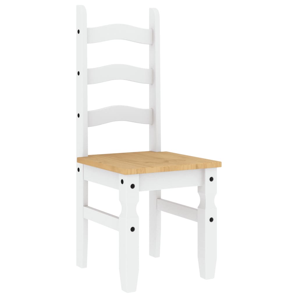 Sillas De Comedor Corona 2 Uds Madera Pino 42X47X107 Cm