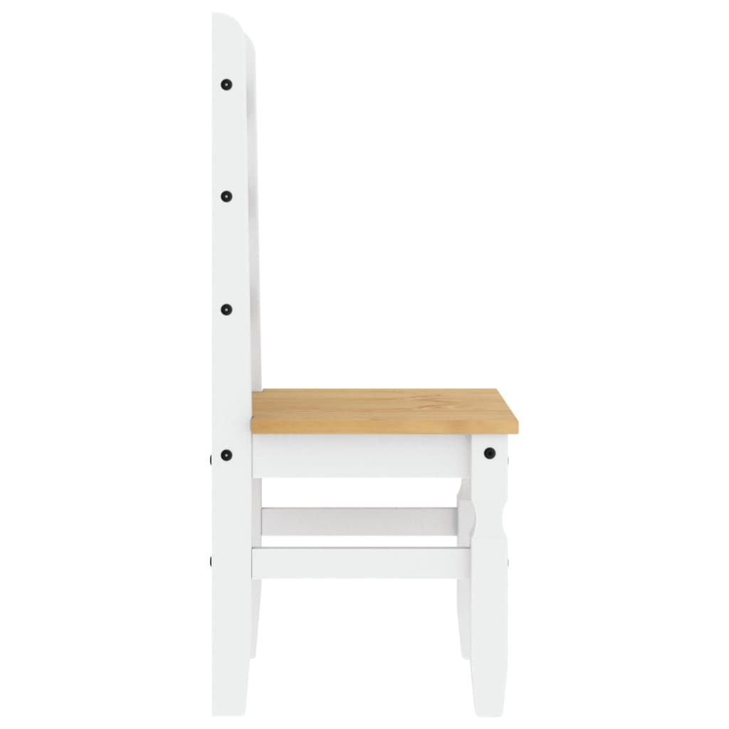 Sillas De Comedor Corona 2 Uds Madera Pino 42X47X107 Cm