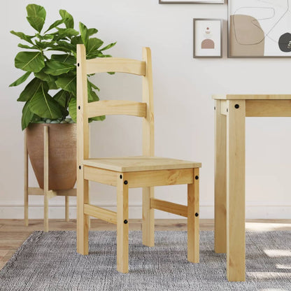 Sillas De Comedor 2 Uds Madera Maciza De Pino 40X46X99 Cm