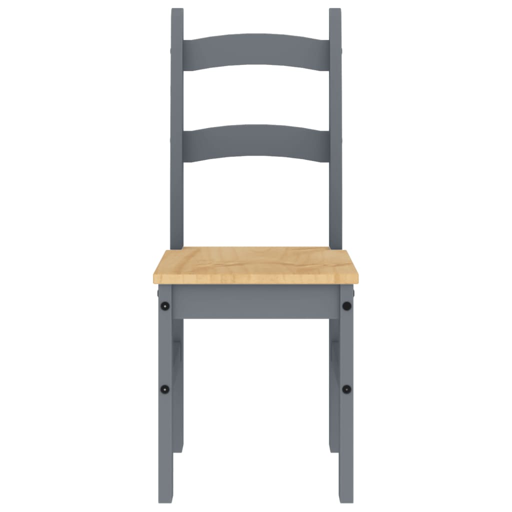 Sillas De Comedor 2 Uds Madera Maciza De Pino 40X46X99 Cm