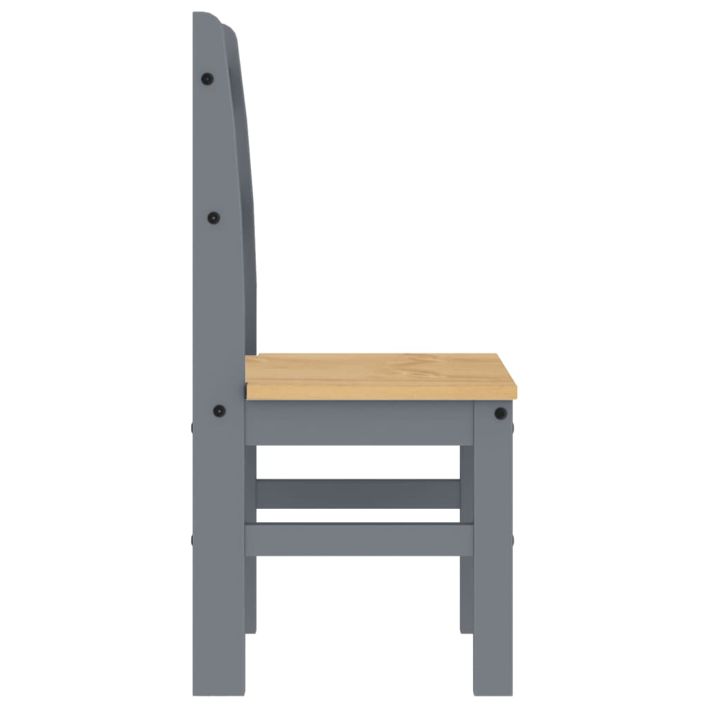 Sillas De Comedor 2 Uds Madera Maciza De Pino 40X46X99 Cm