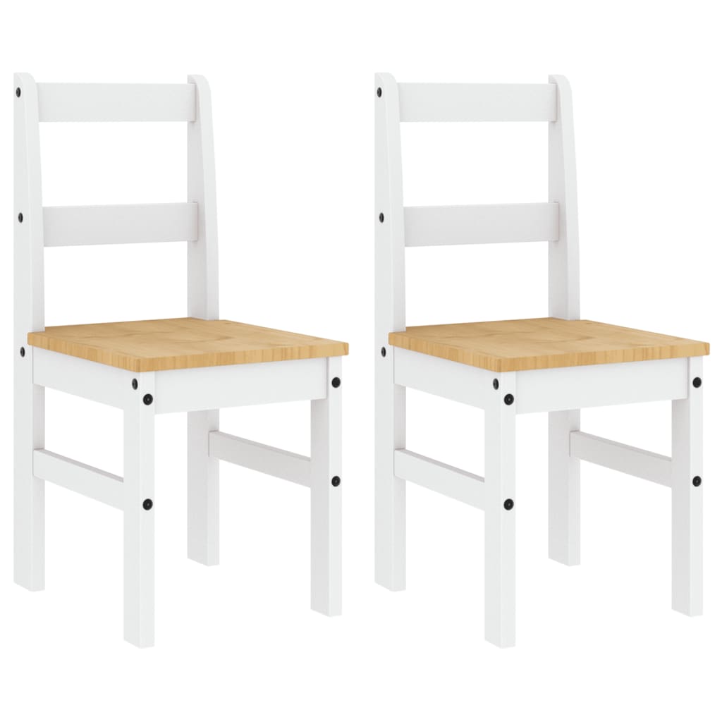 Sillas De Comedor Panama 2 Uds Madera Pino 40X46X90 Cm