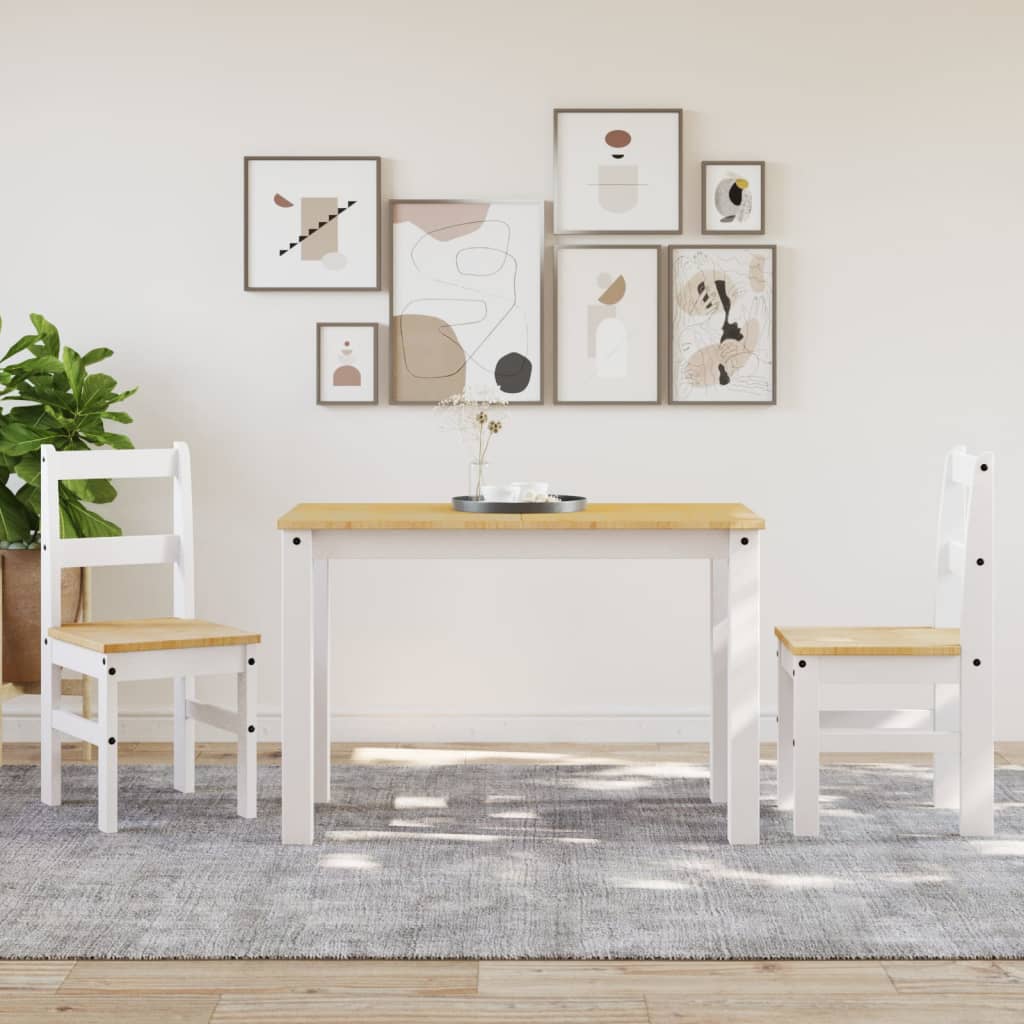 Sillas De Comedor Panama 2 Uds Madera Pino 40X46X90 Cm