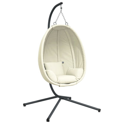 Silla Colgante Huevo Con Soporte Tela Y Acero