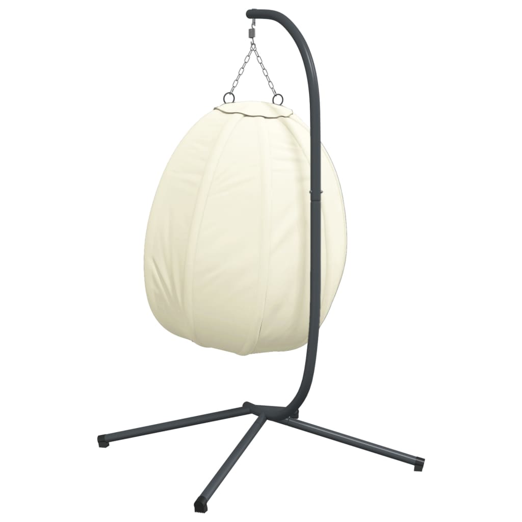 Silla Colgante Huevo Con Soporte Tela Y Acero