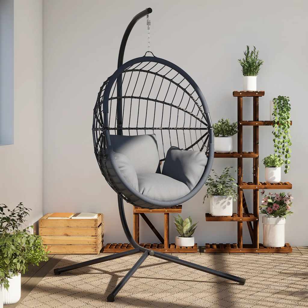 Silla Colgante Tipo Huevo Sin Cesta, Acero