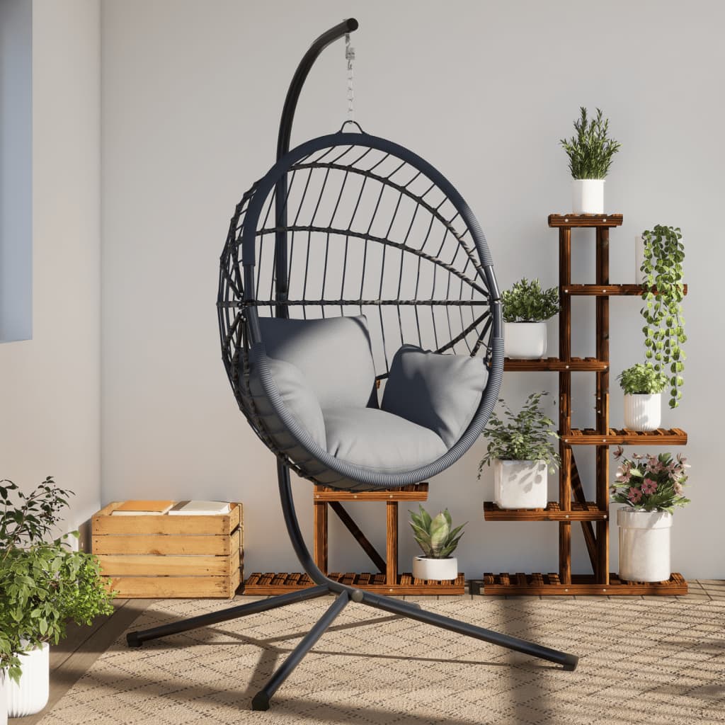 Silla Colgante Tipo Huevo Sin Cesta, Acero