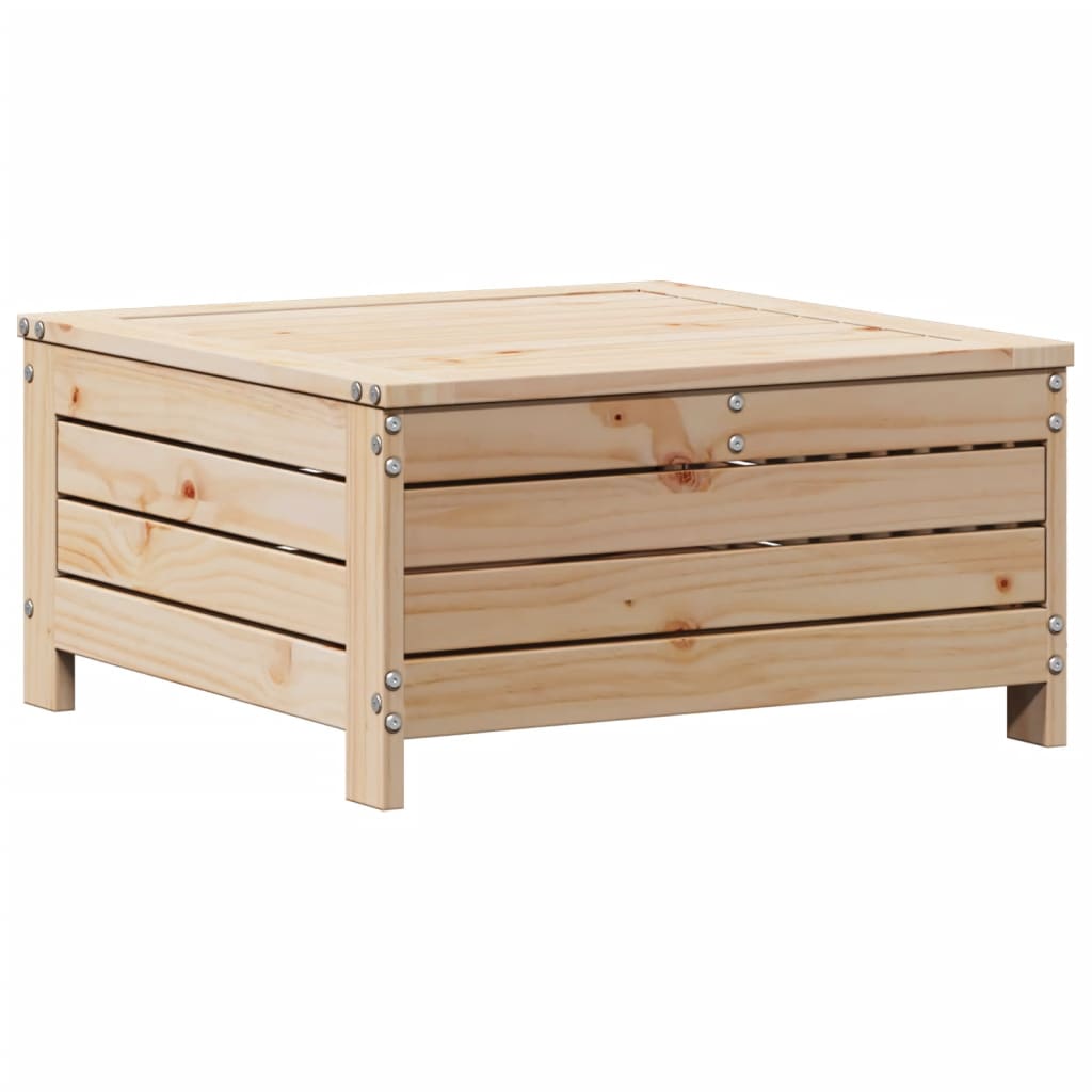 Juego De Muebles De Jardín 7 Pzas Y Cojines Madera Maciza Pino